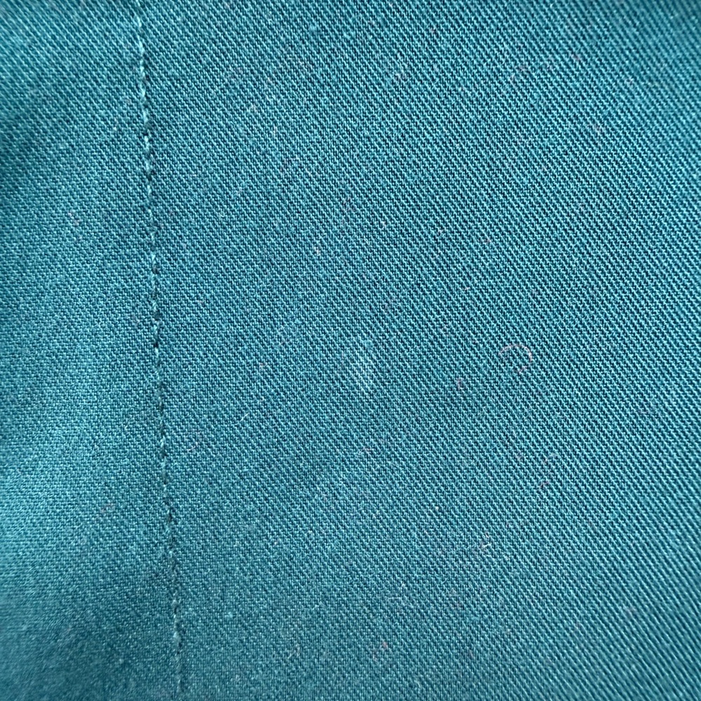 Figs Technical Collection Teal Green Button Up Sc… - image 6